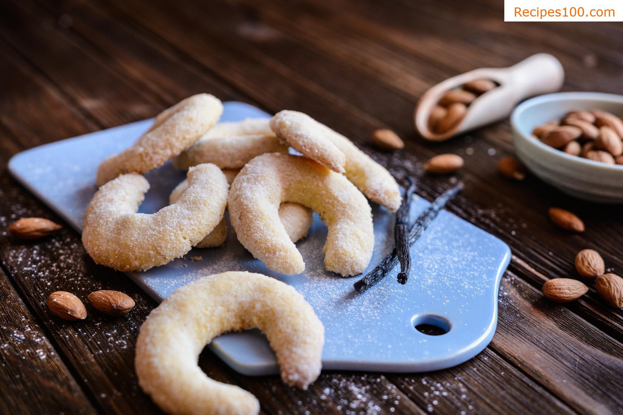 Almond Vanilla Crescents