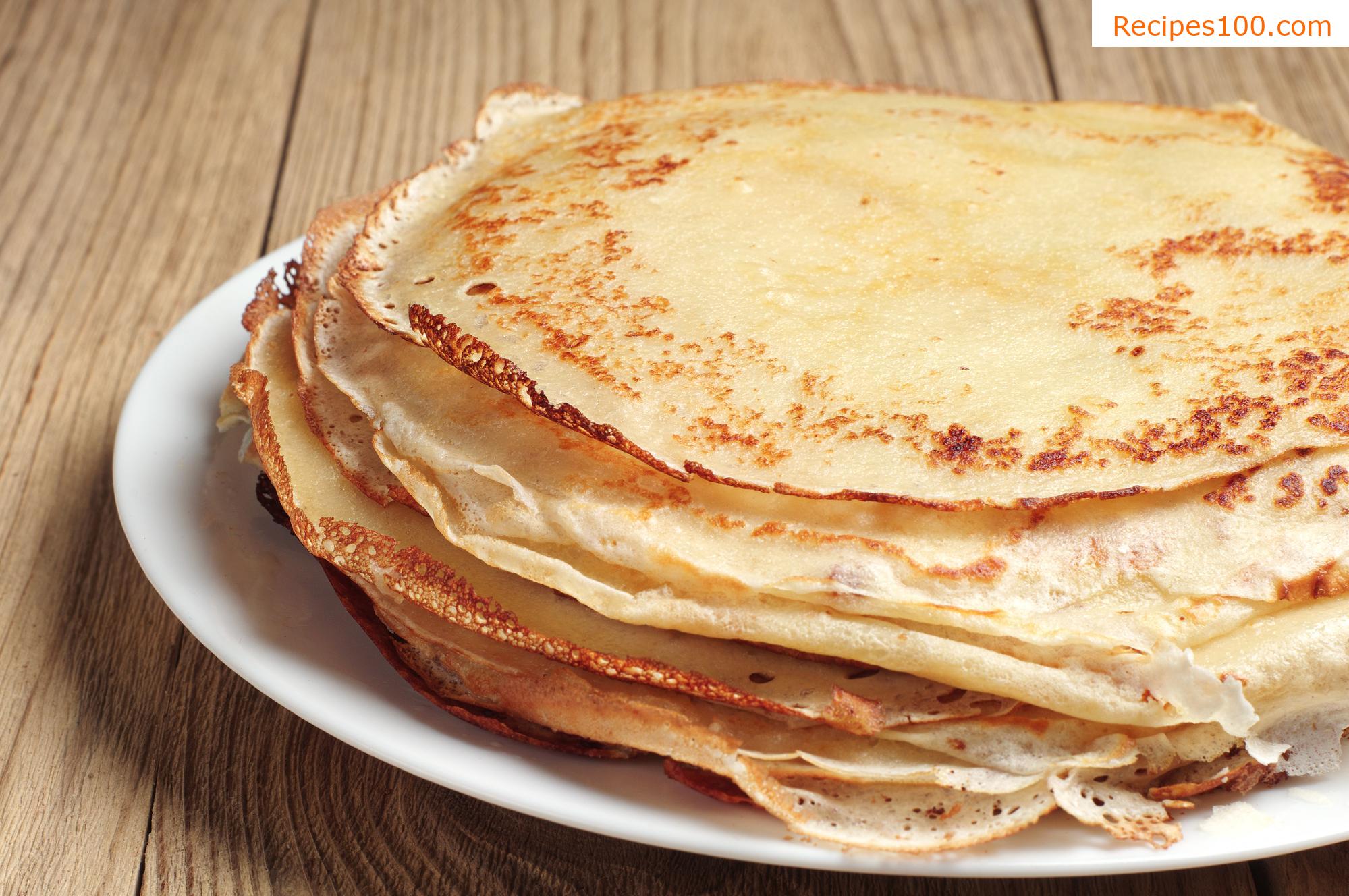 Apple dough pancakes