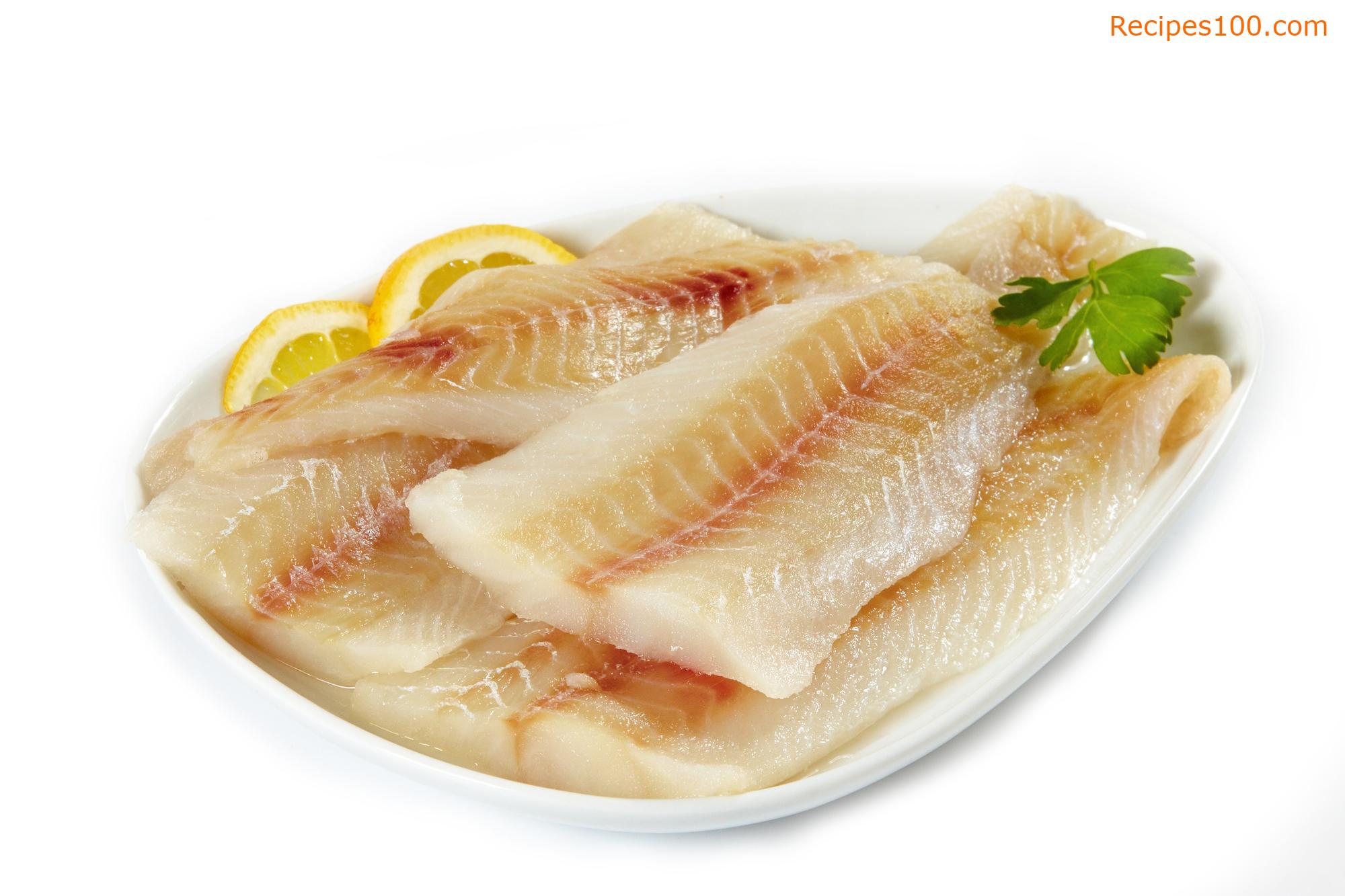 Baked fish fillet schnitzels without frying