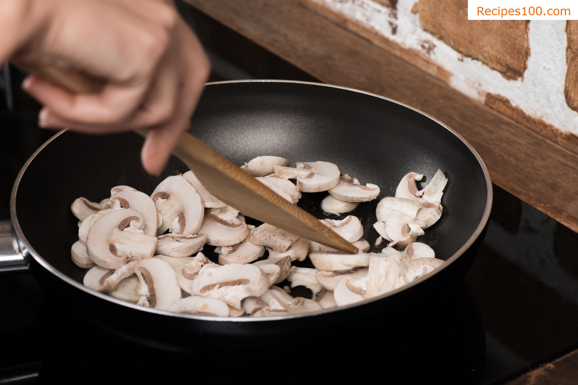 Baked mushrooms