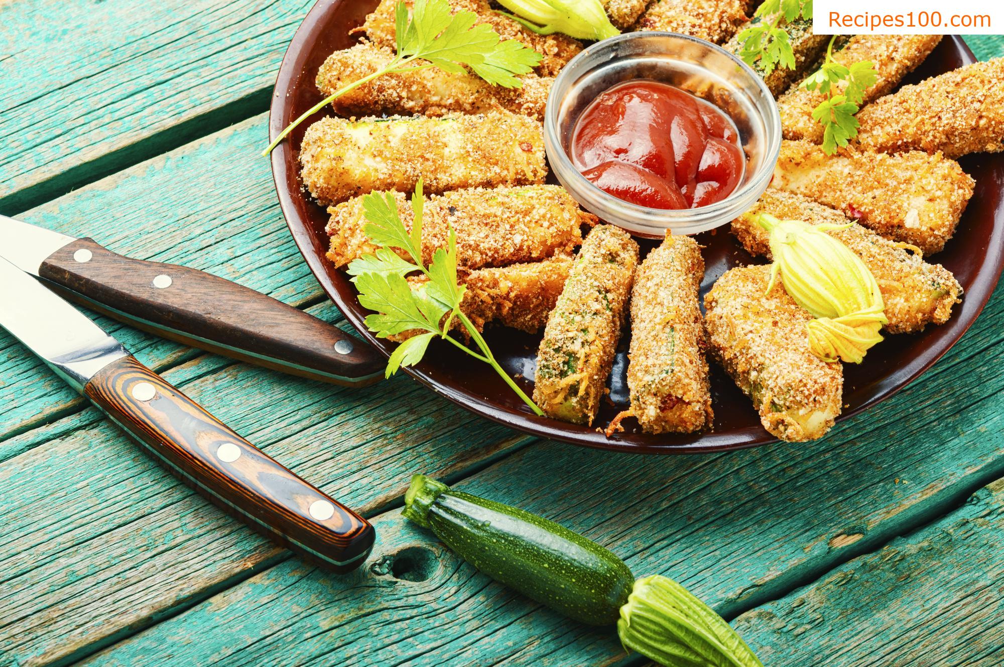 Baked zucchini fries