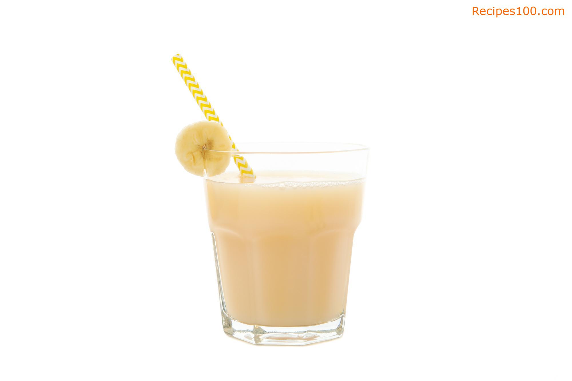 Banana cocktail with vodka