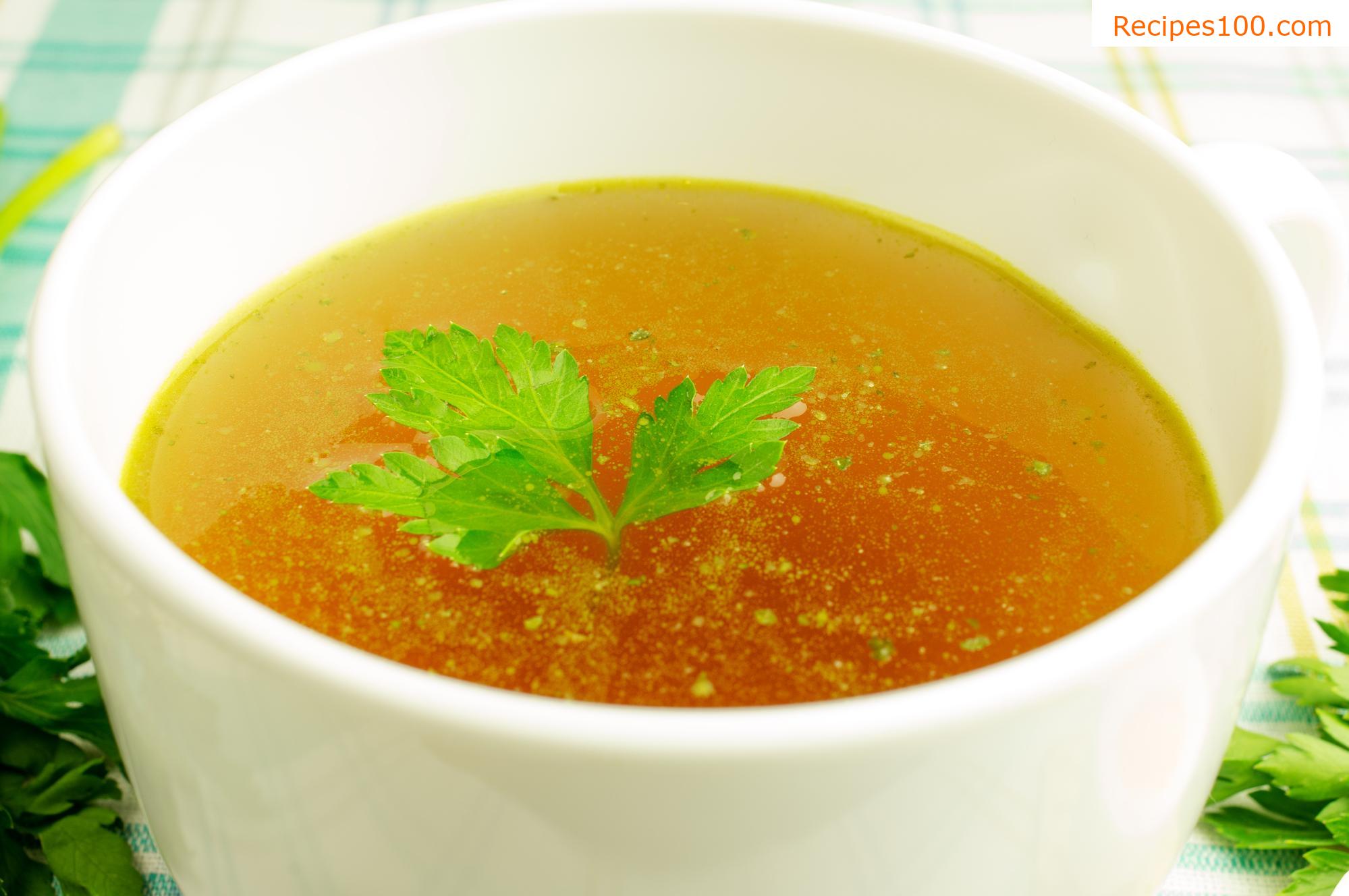 Beef tail broth