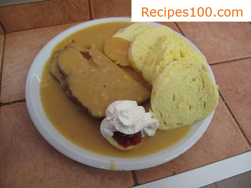 Beef with cream sauce