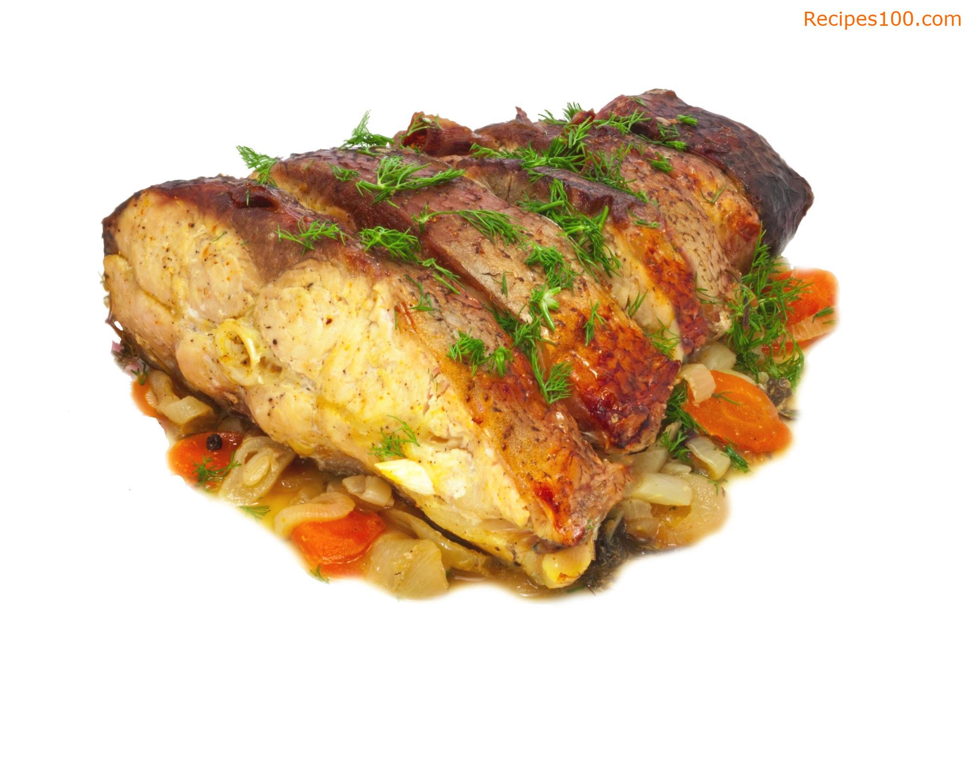 Carp on Vegetables