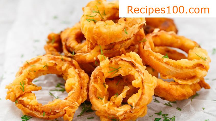 Chili fried onion rings