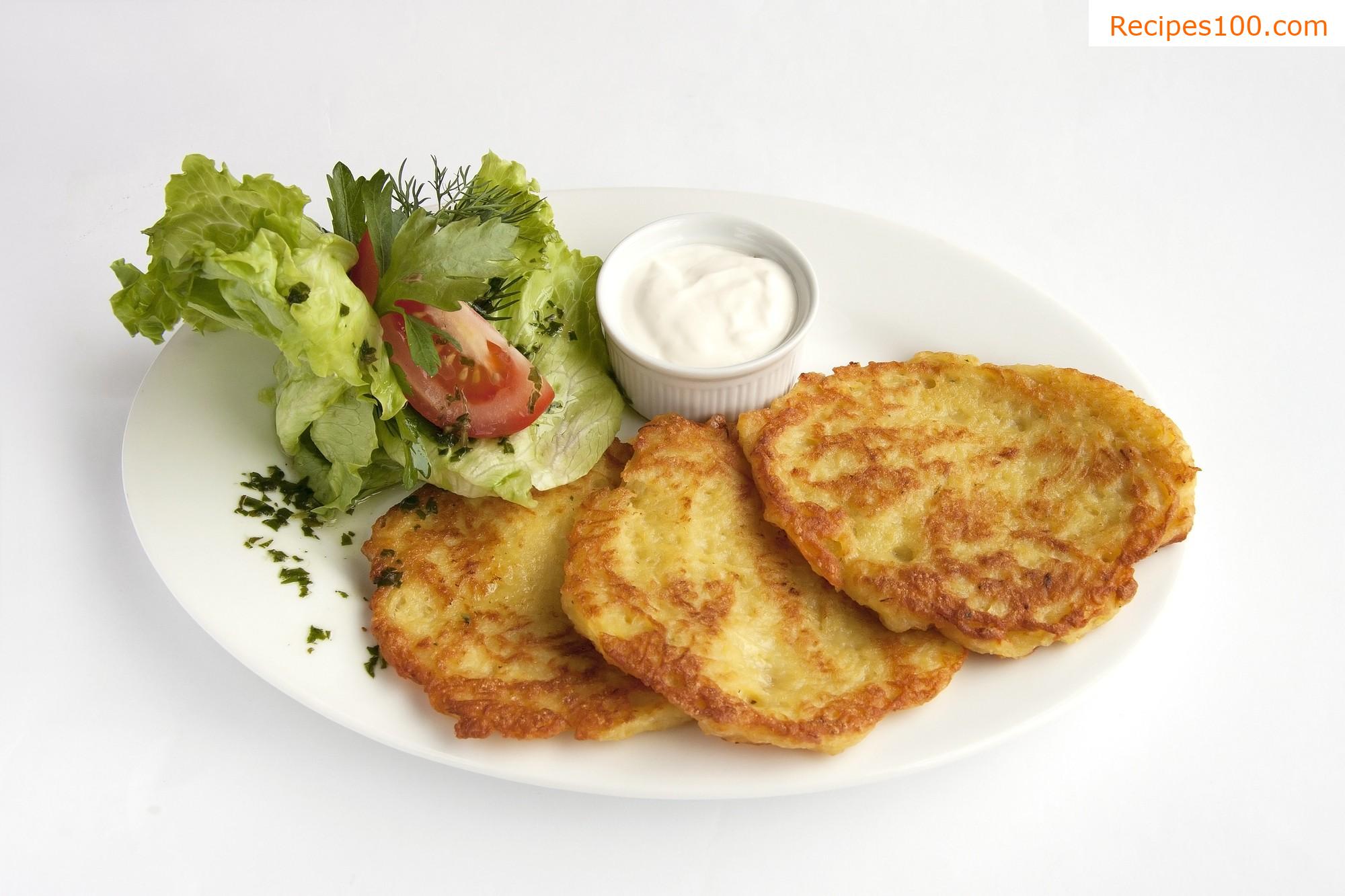 Cottage cheese potato pancakes