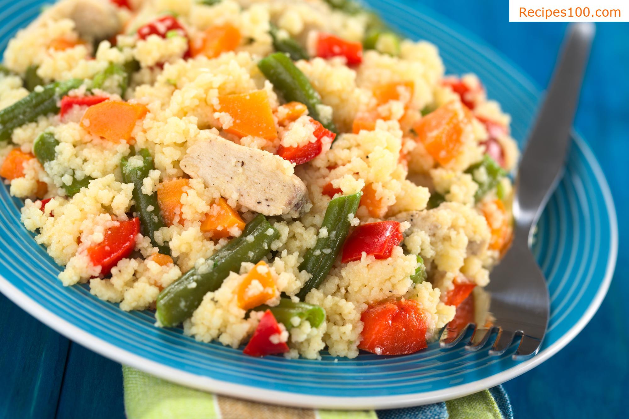 Couscous salad with tuna