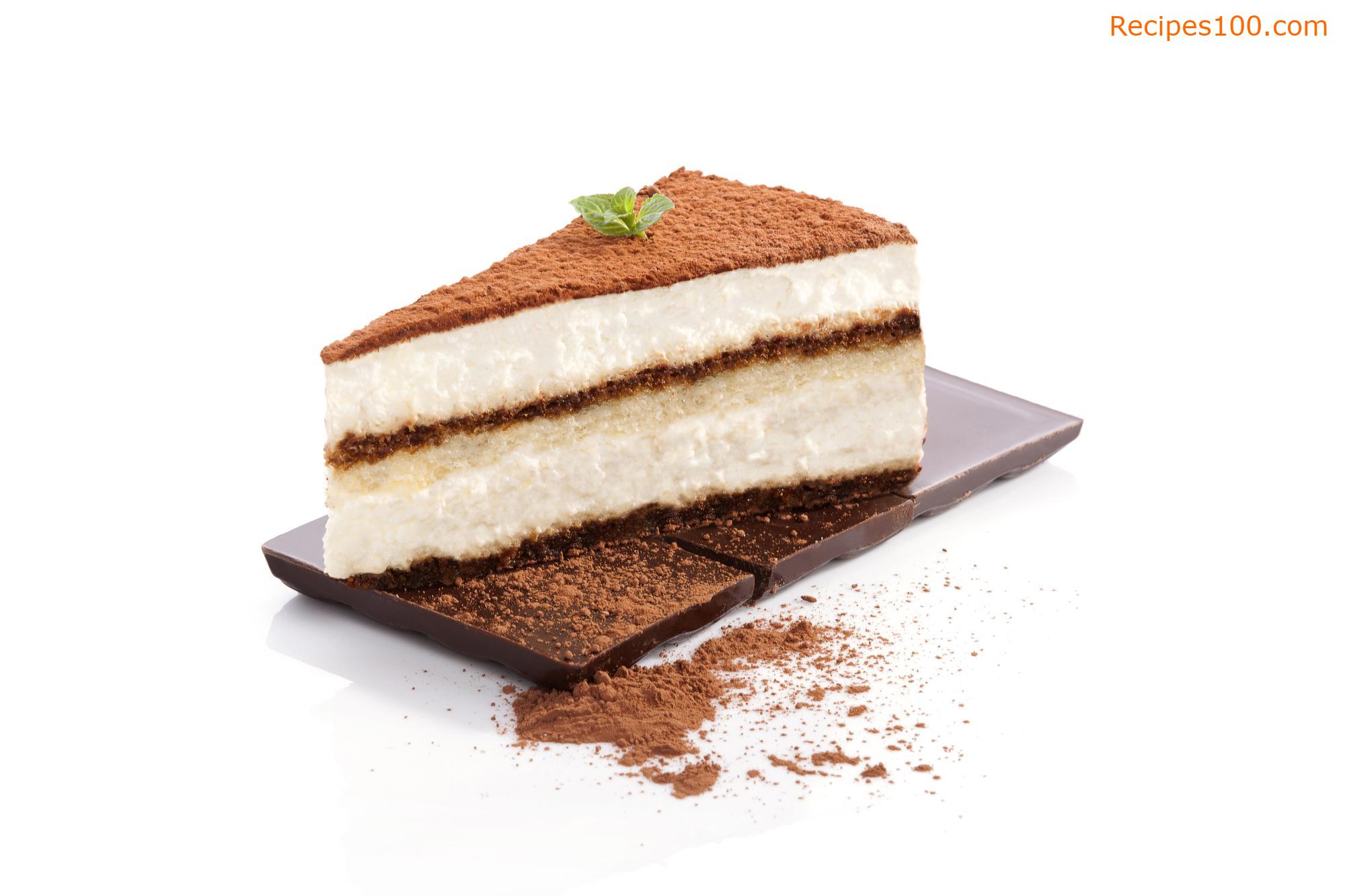 Excellent Italian tiramisu with mascarpone