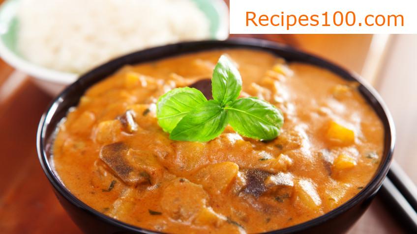 Fish curry with coconut milk