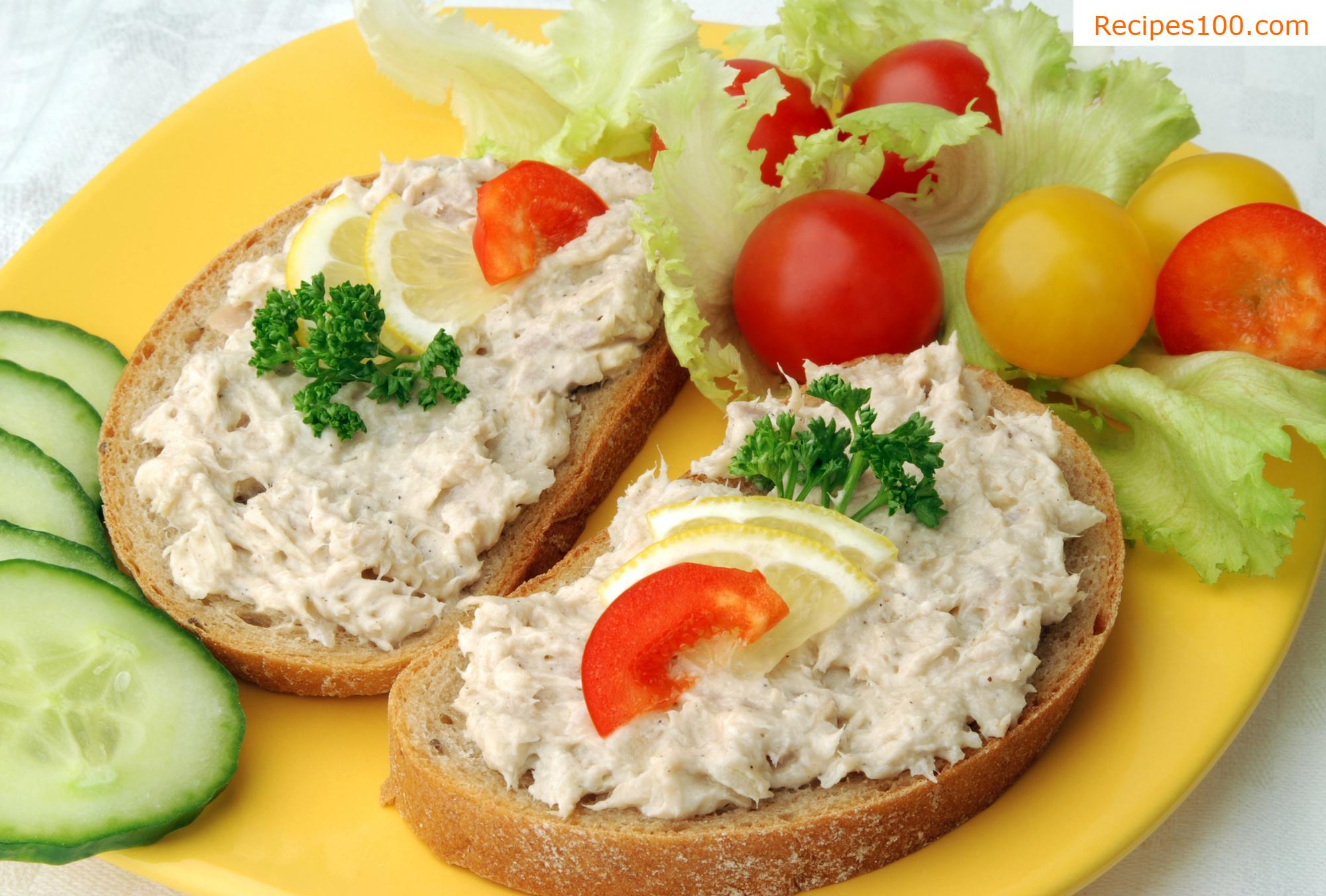 Fish spread made from boiled fish