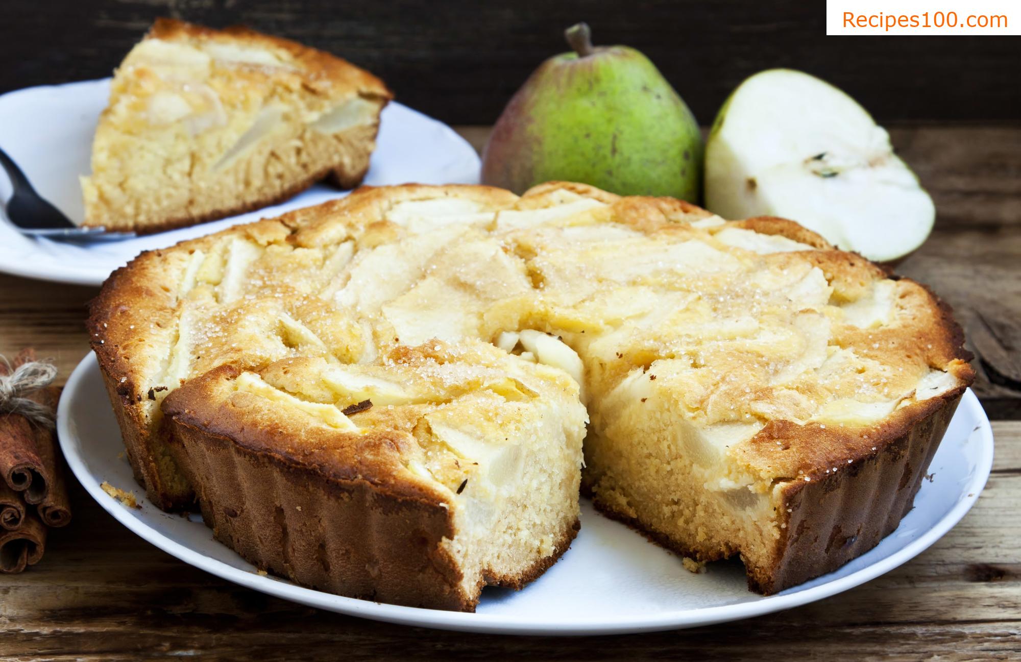 French pear tart