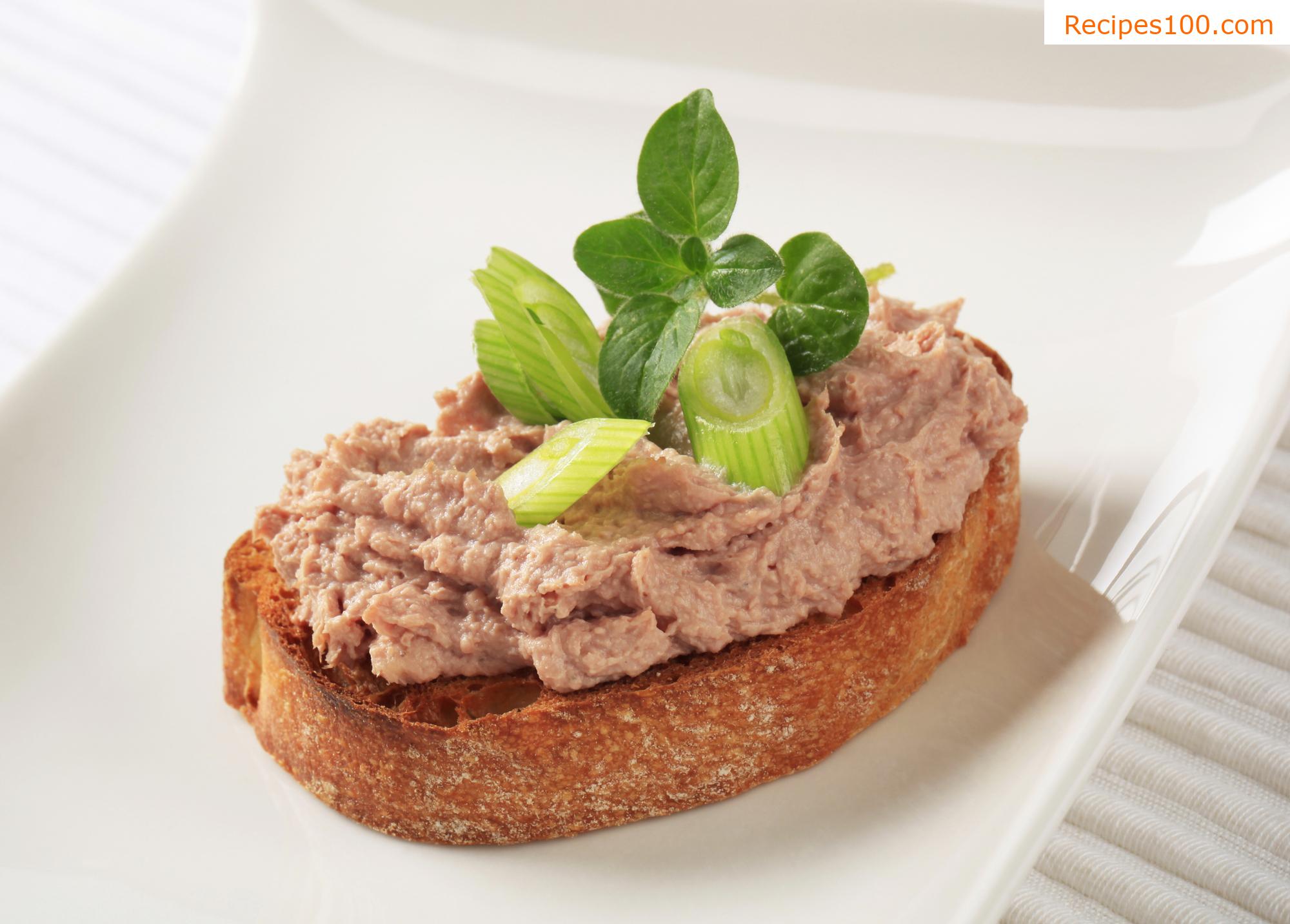 Fried bread with spread