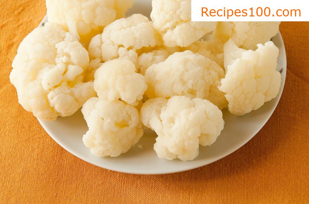 Fried cauliflower without cooking