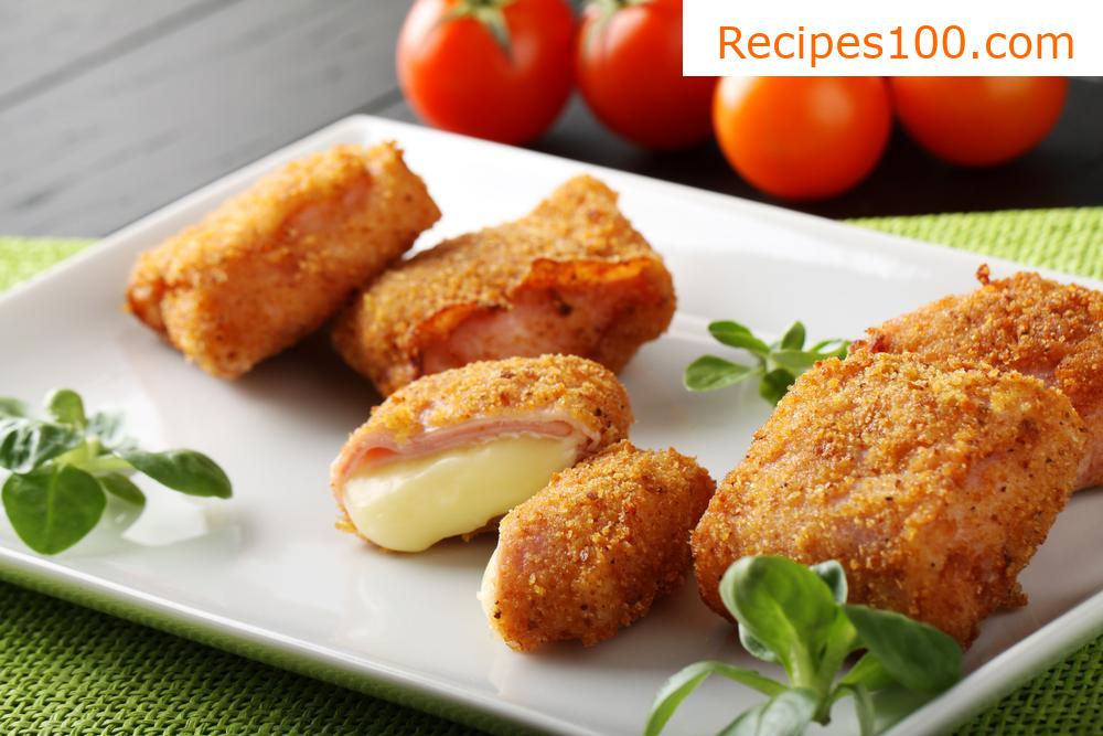 Fried ham roll