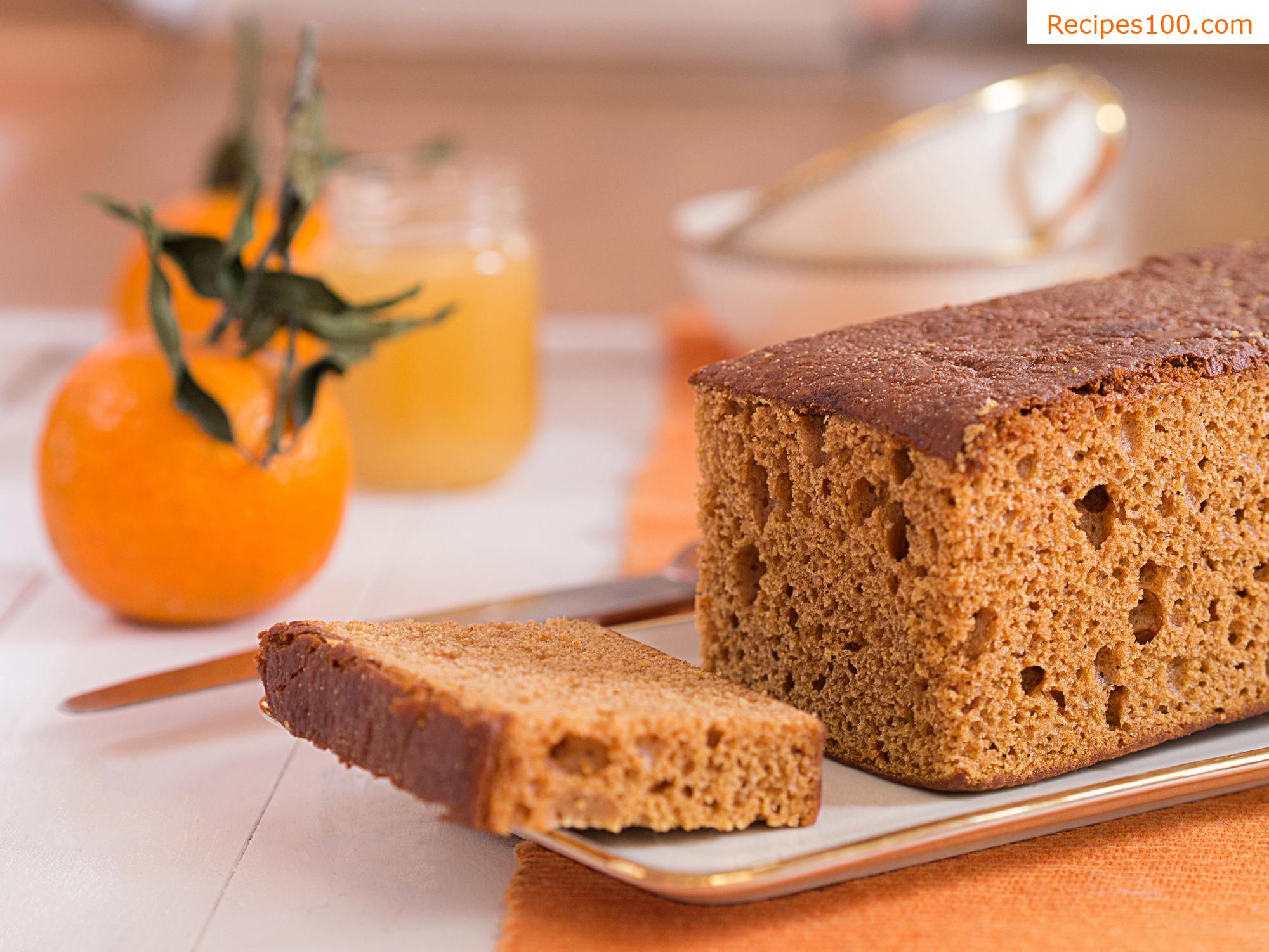 Gingerbread on a baking sheet