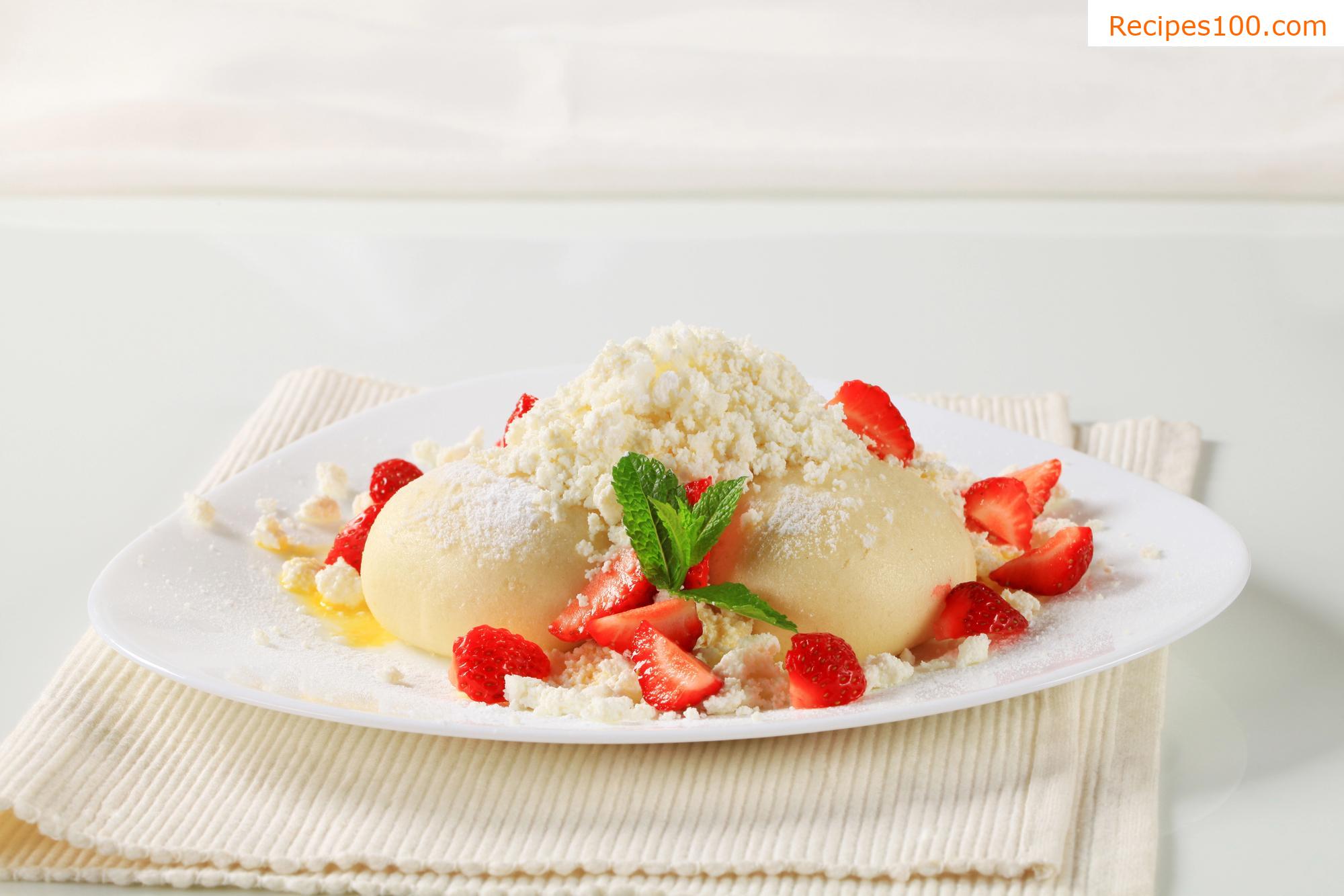Gluten-free fruit dumplings