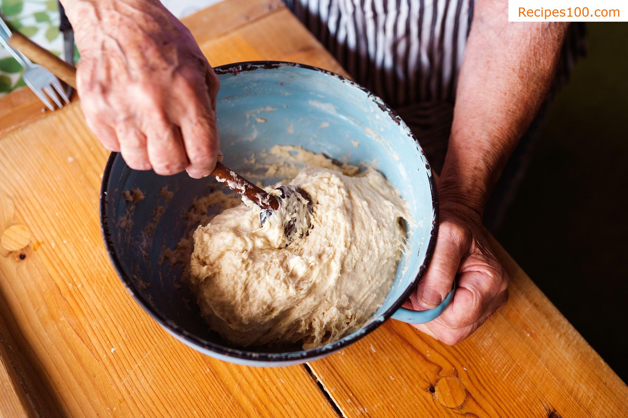 Grated dough