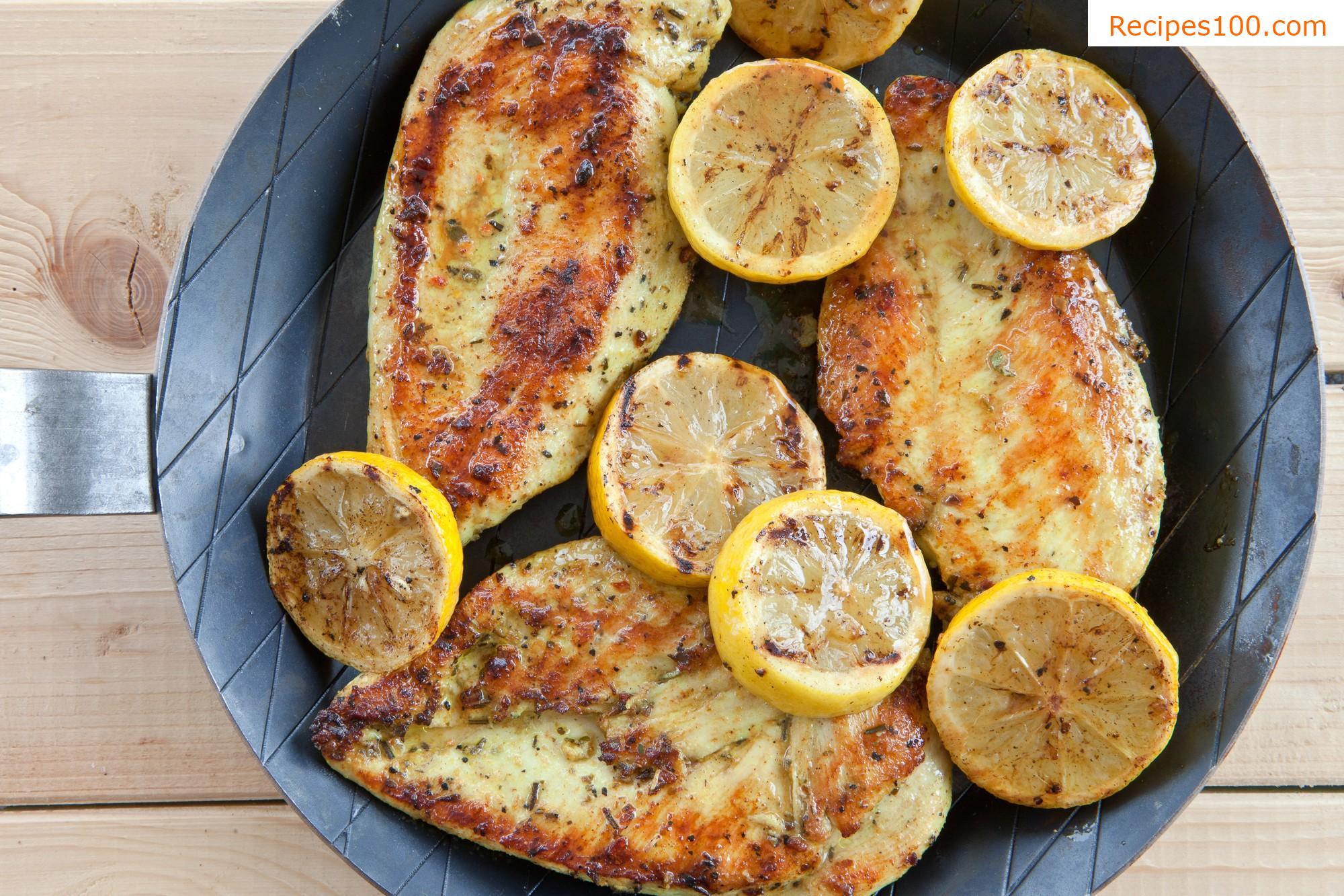 Grilled chicken breasts