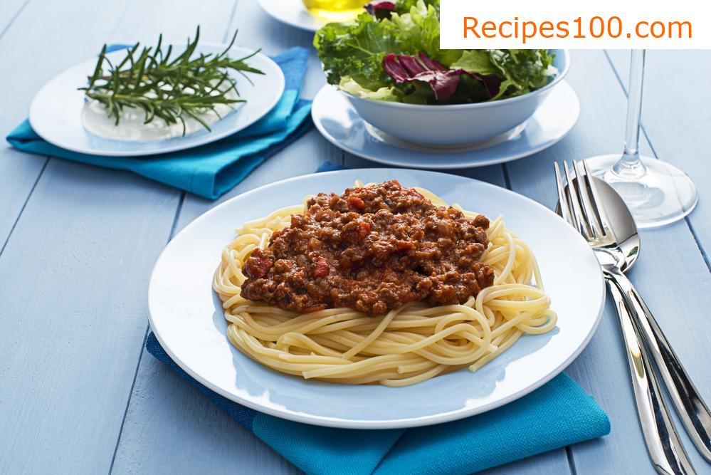 Ground meat for spaghetti