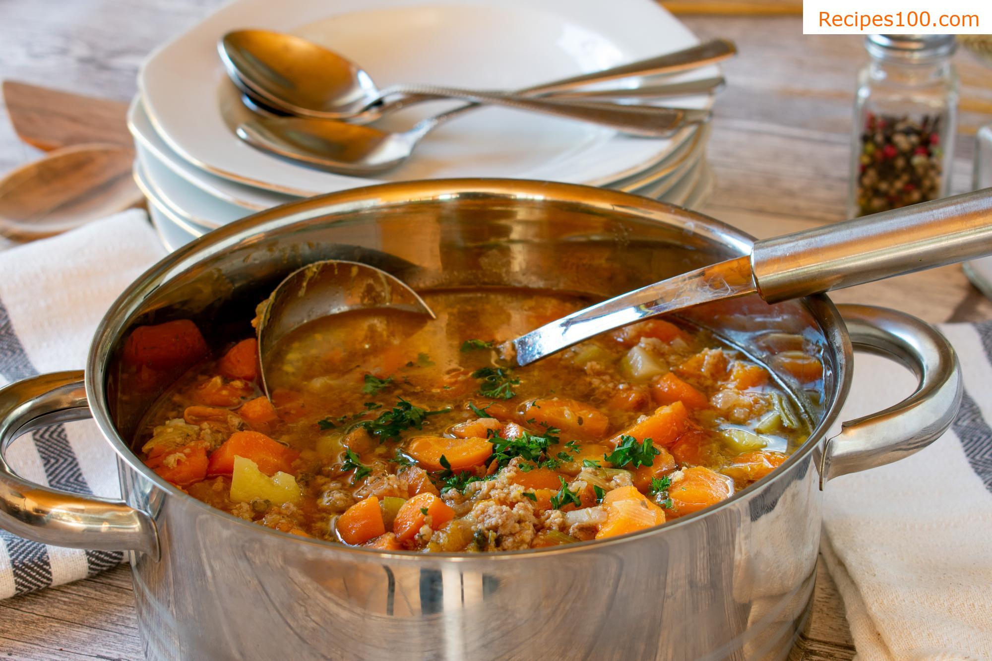 Ground Meat Soup