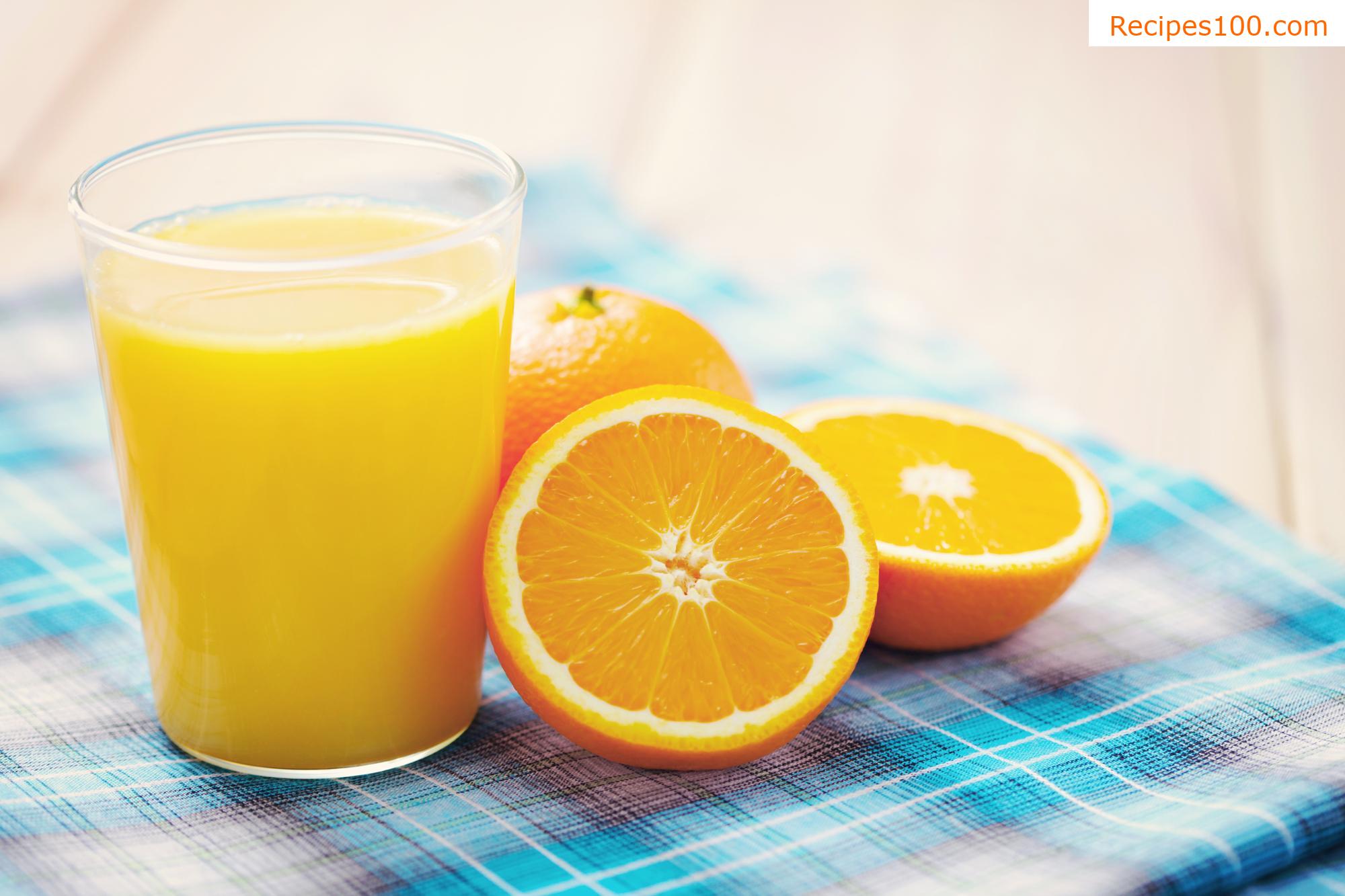 Homemade orange juice