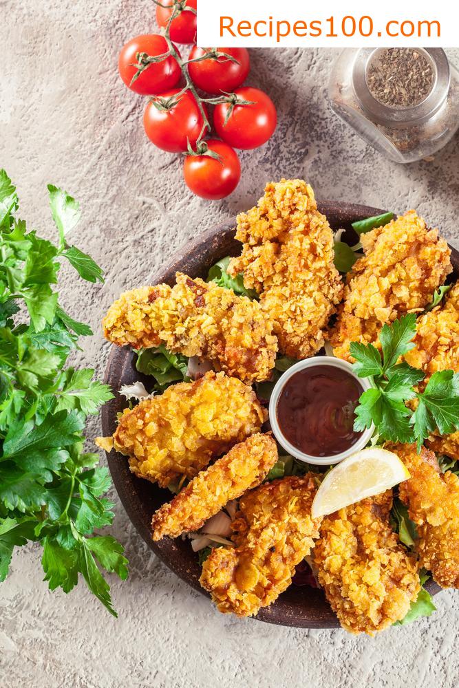 KFC chicken strips (without cornflakes)