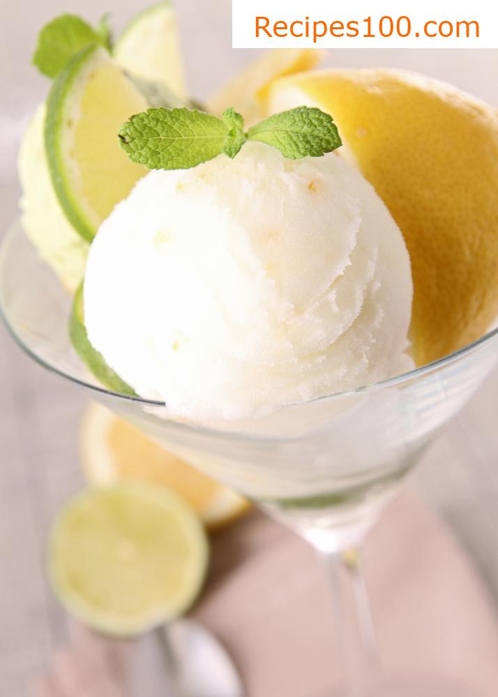 Lemon sorbet