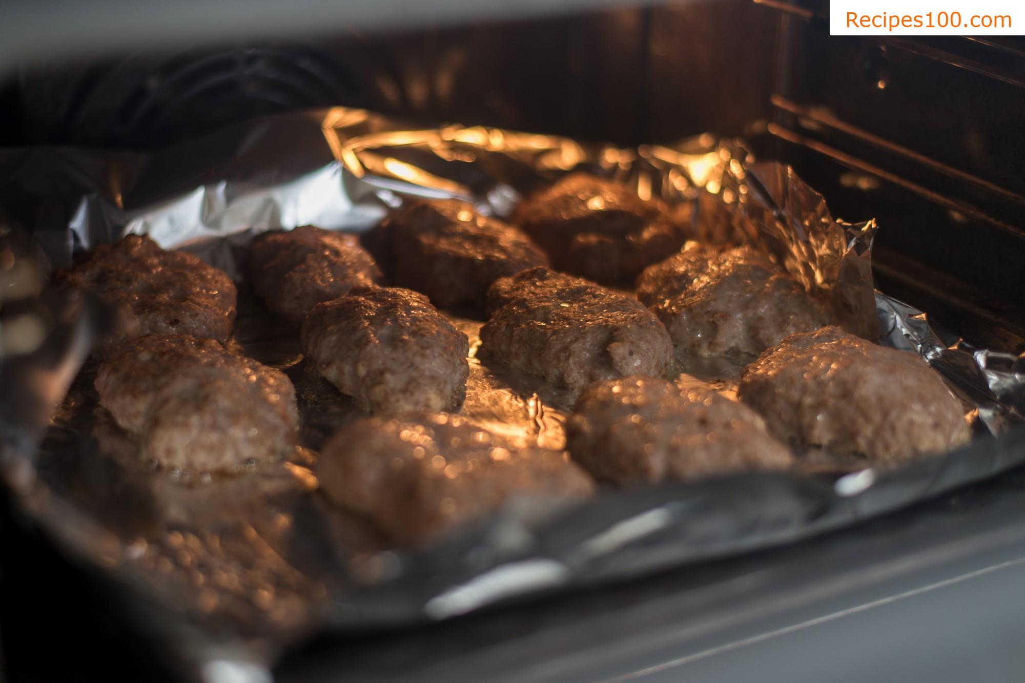 Meatballs in the oven