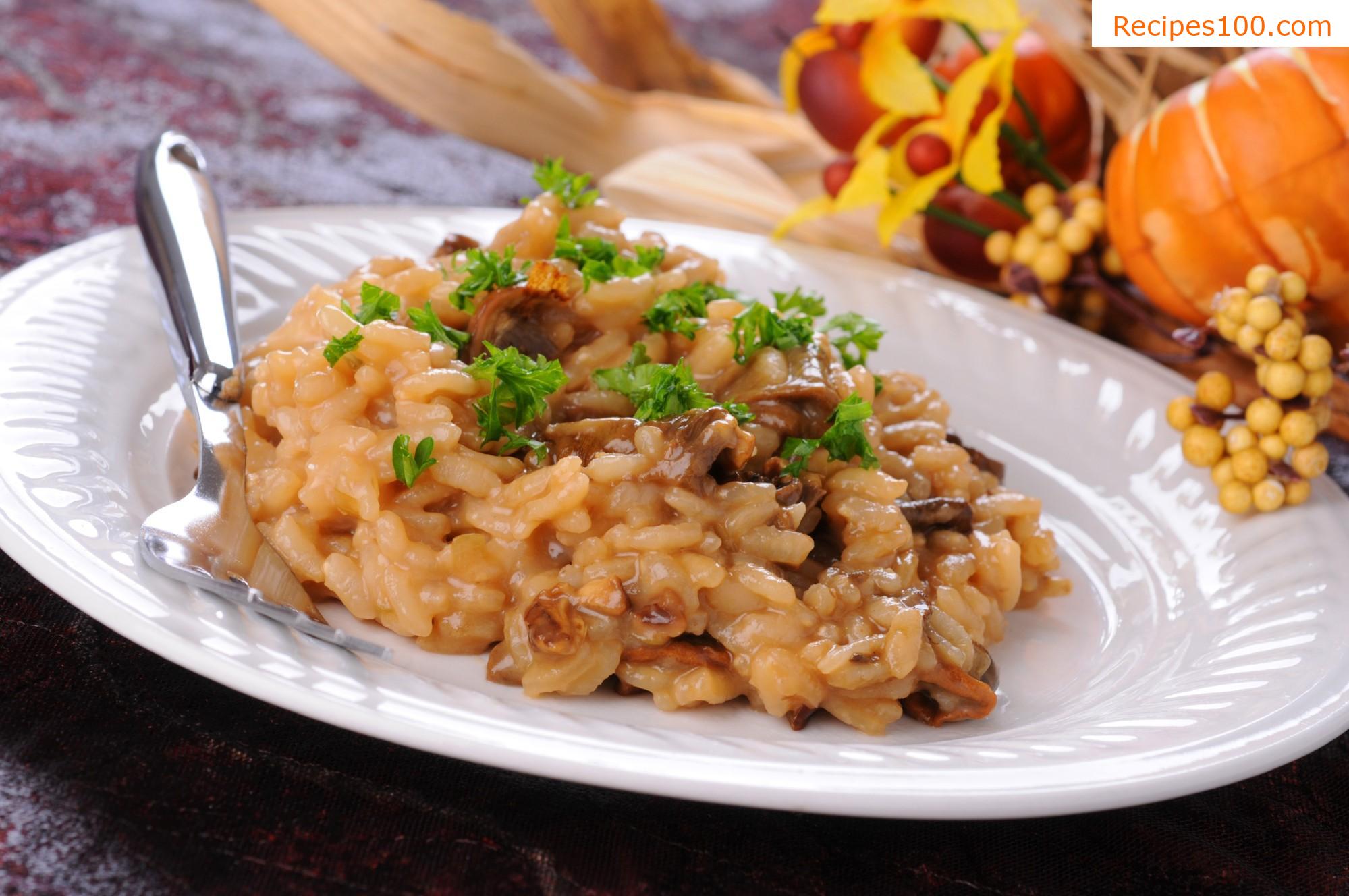 Mushroom risotto