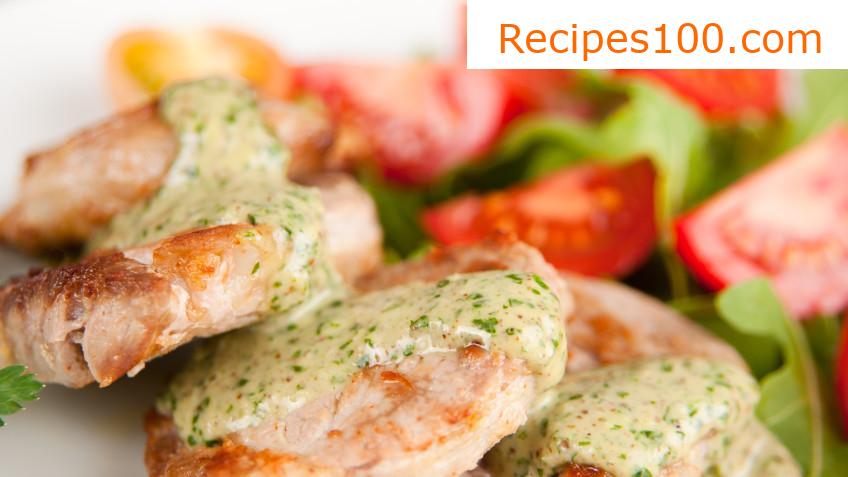 Pork tenderloin in cream sauce