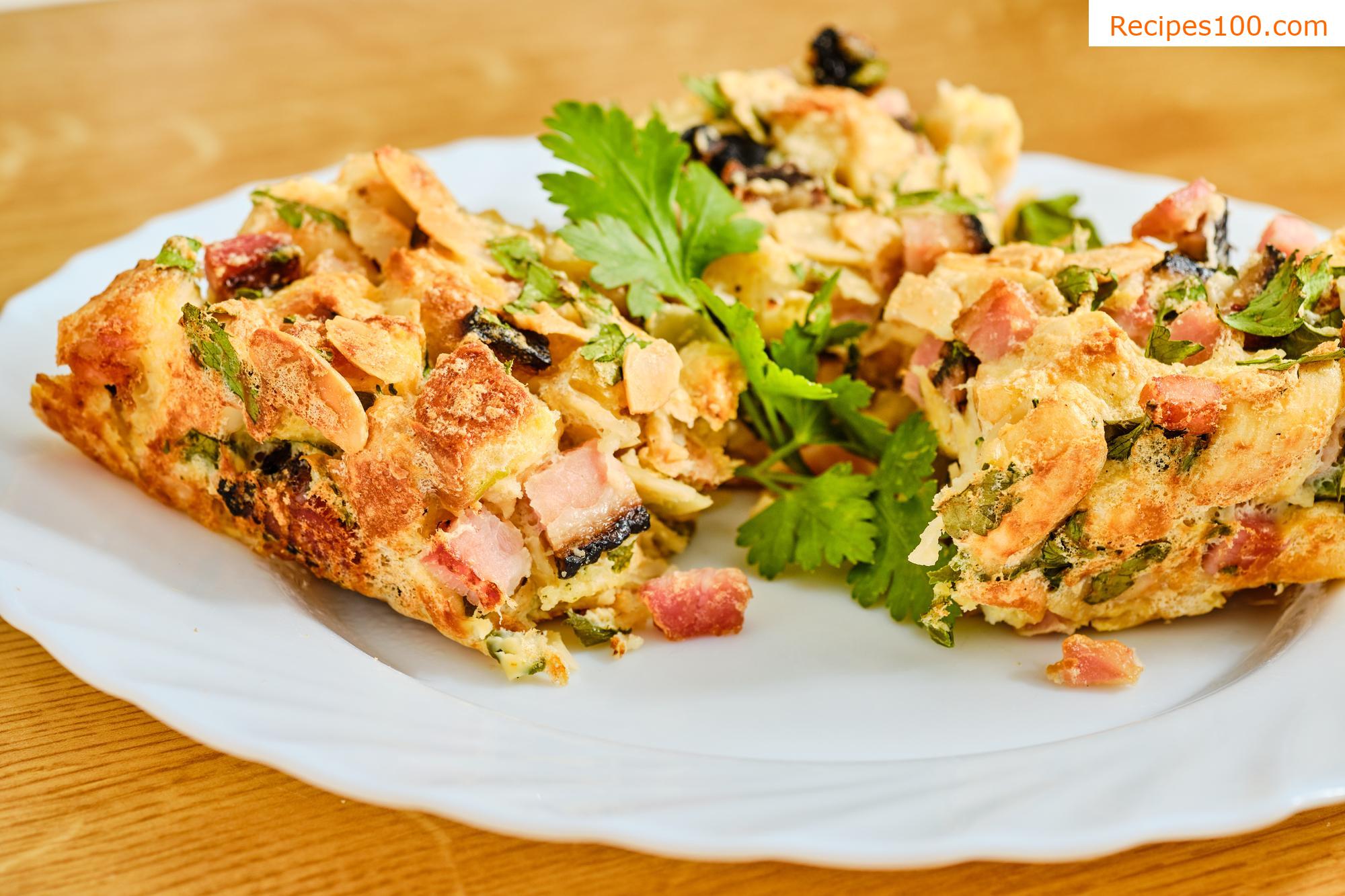 Pork with spring stuffing