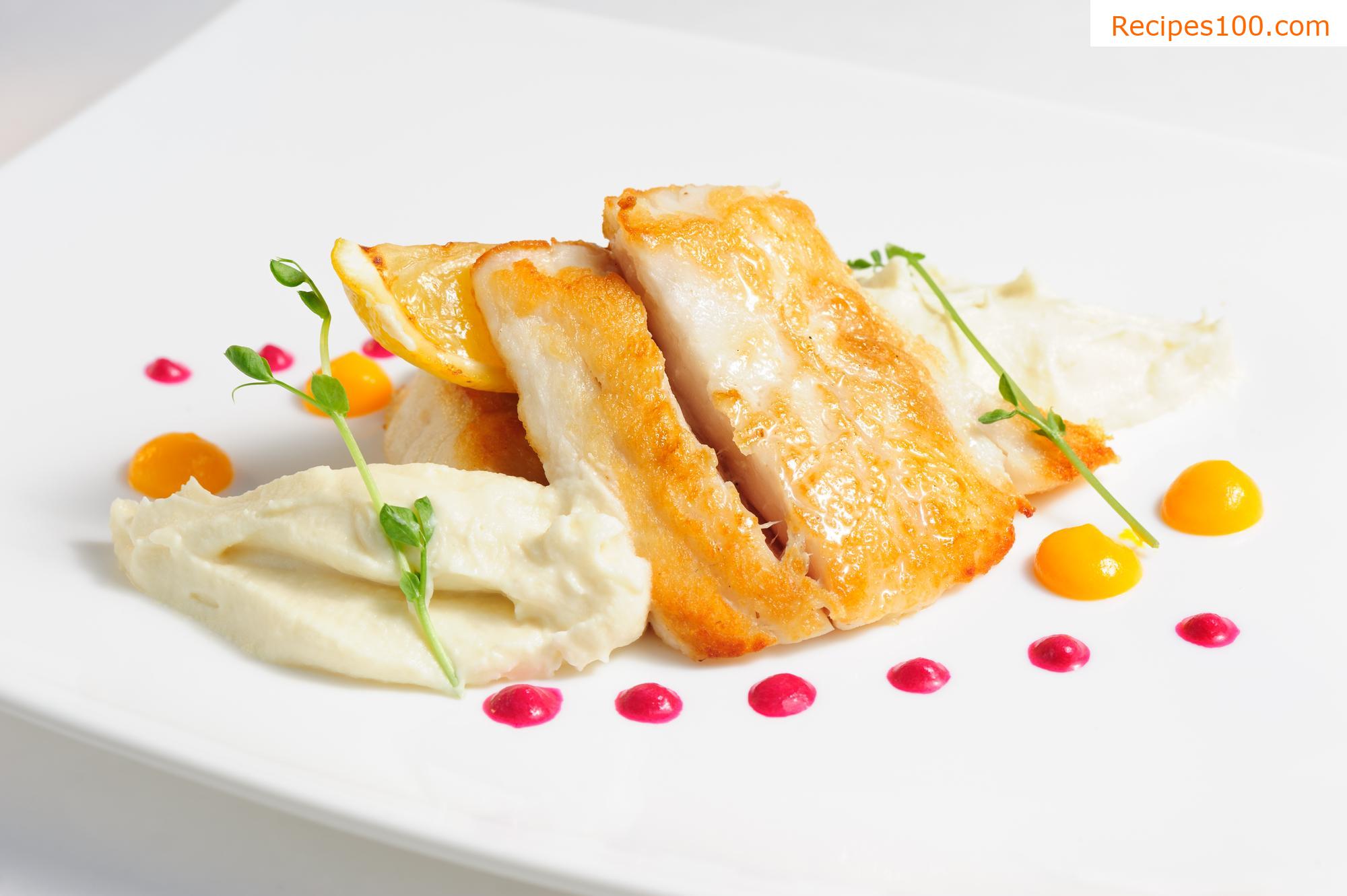 Potato and celery puree