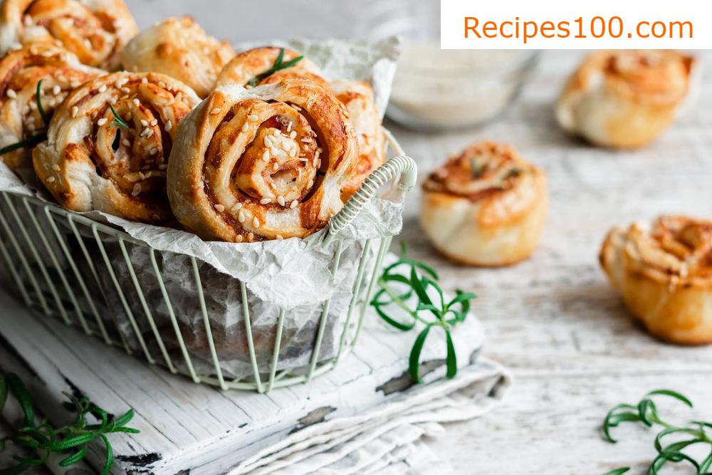 Puff pastry snails