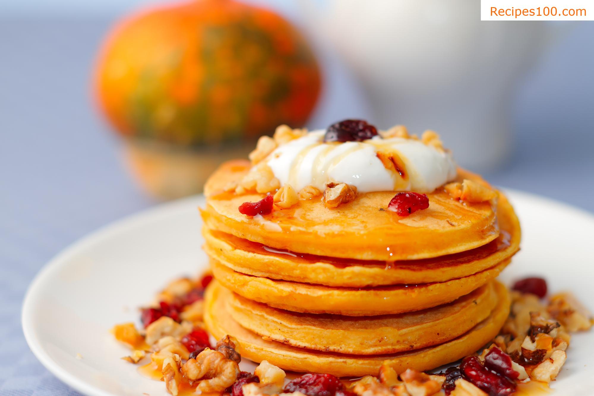 Pumpkin pancakes