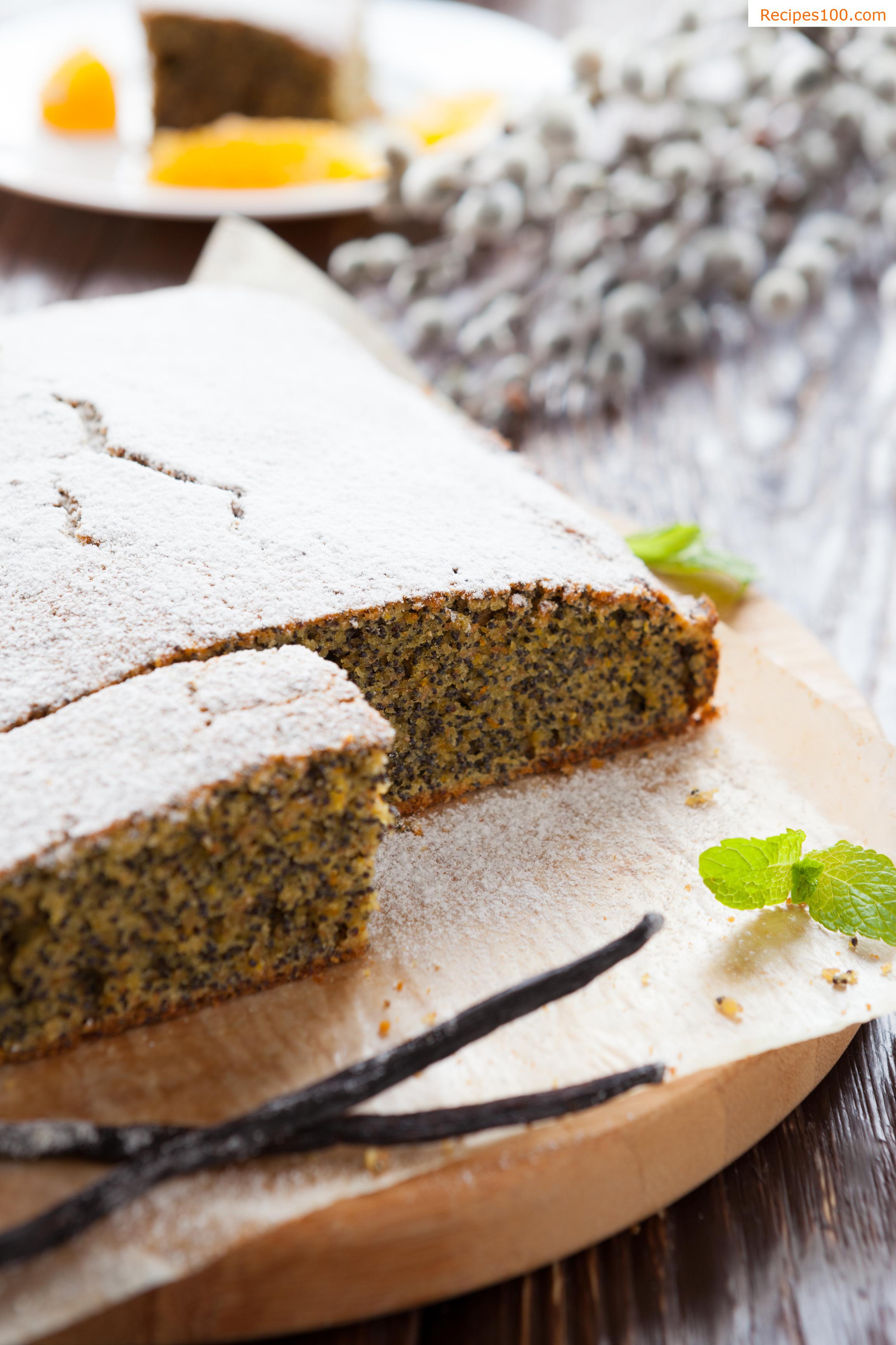 Quick poppy seed cake