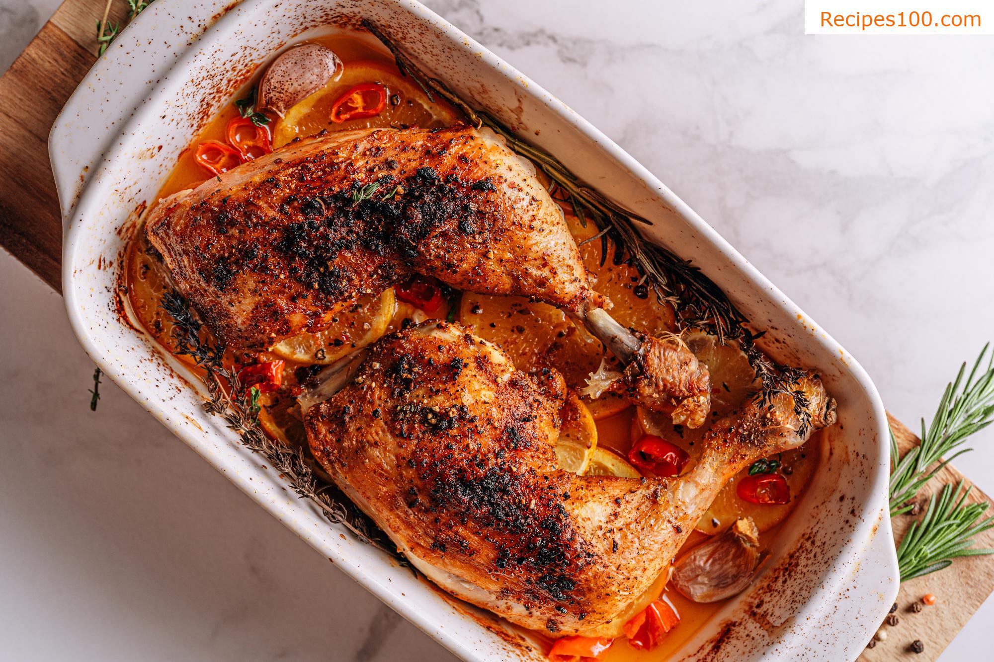 Roasted Marinated Turkey Thighs