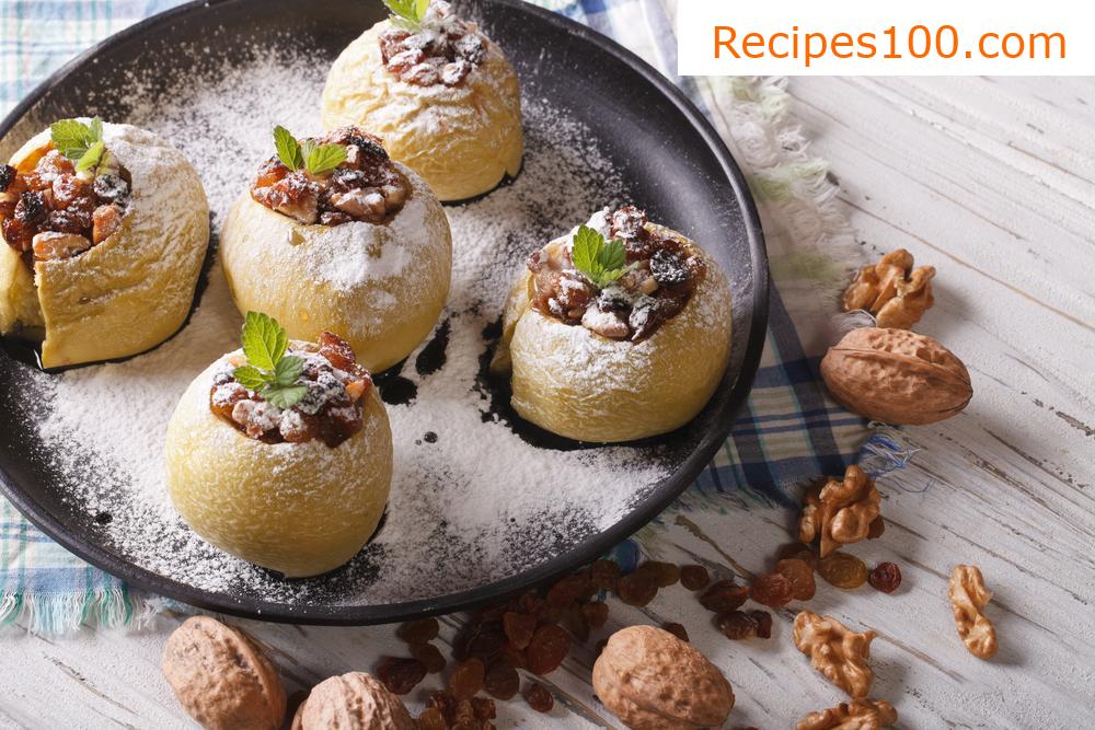 Roasted quails with apples