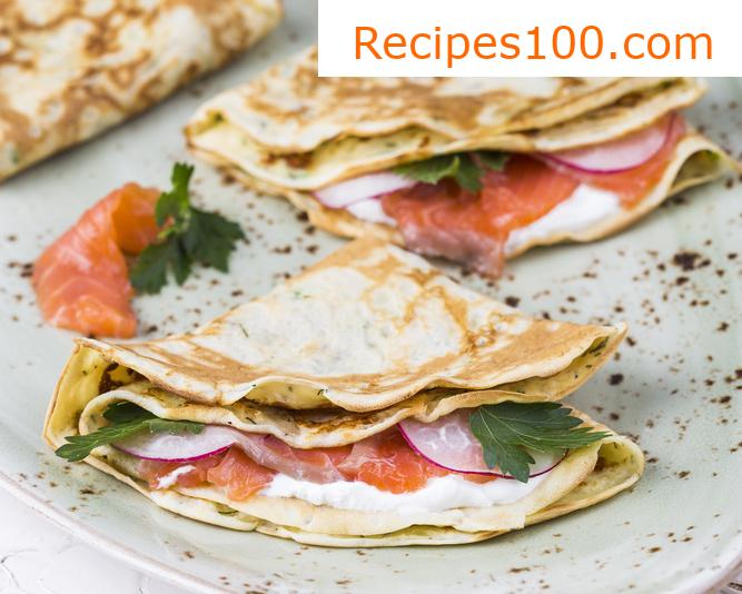 Salad with smoked salmon