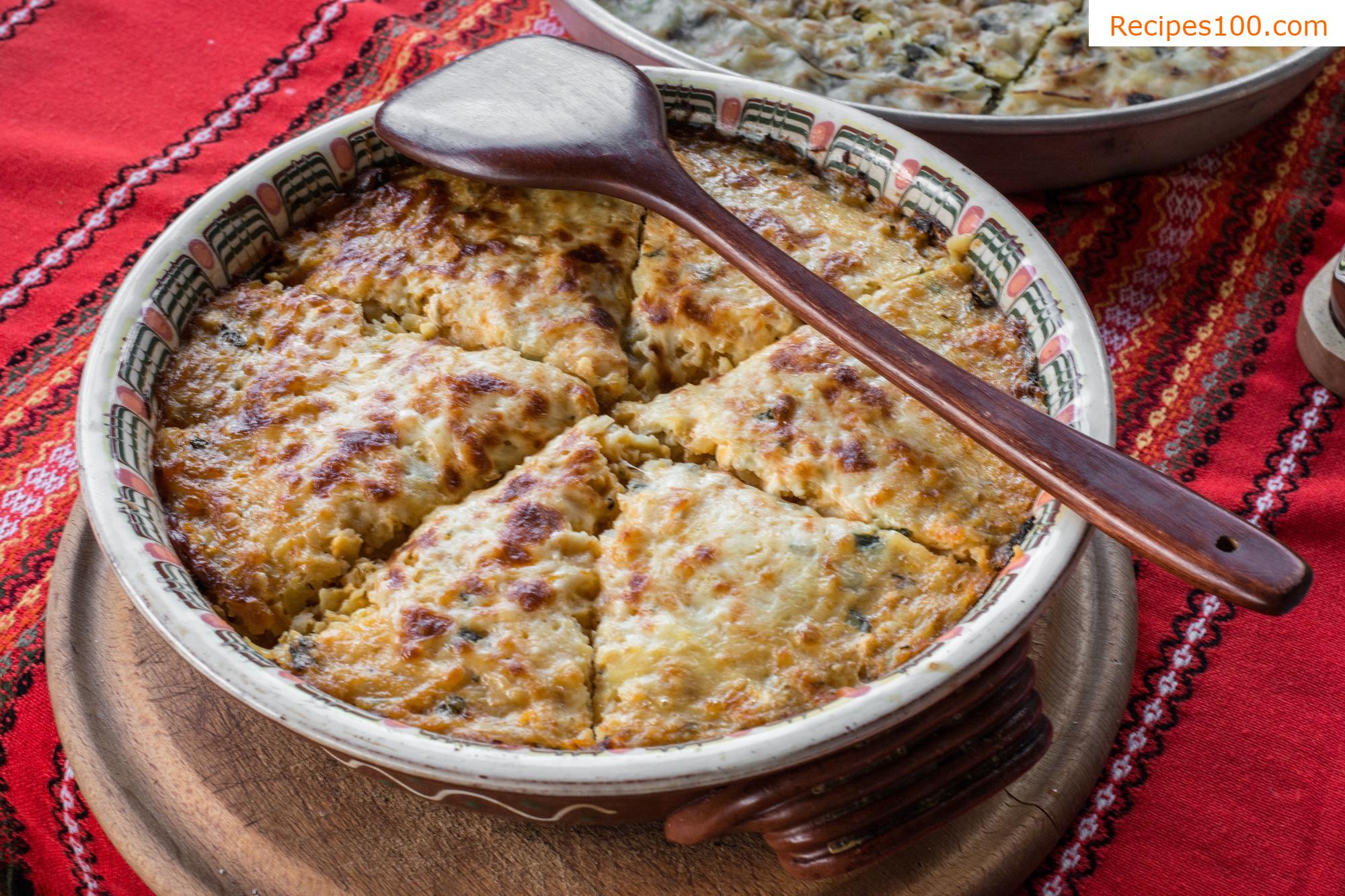 Salty yeast dumpling with vegetable filling
