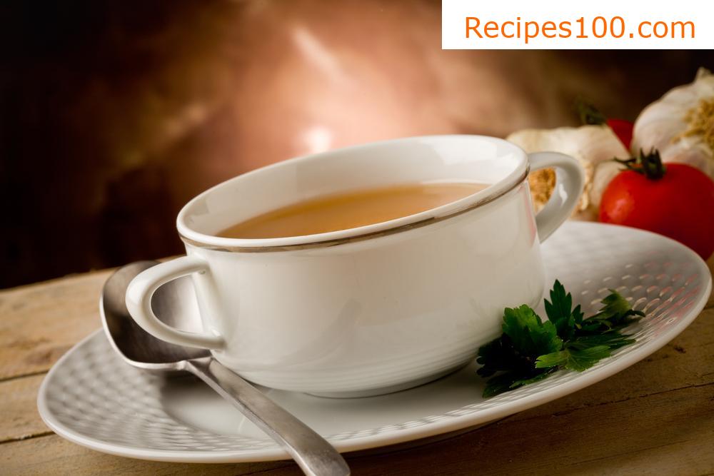 Soup with oats