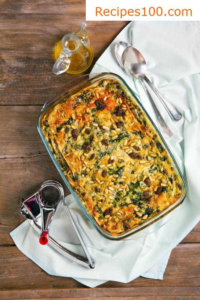 Spinach lasagna