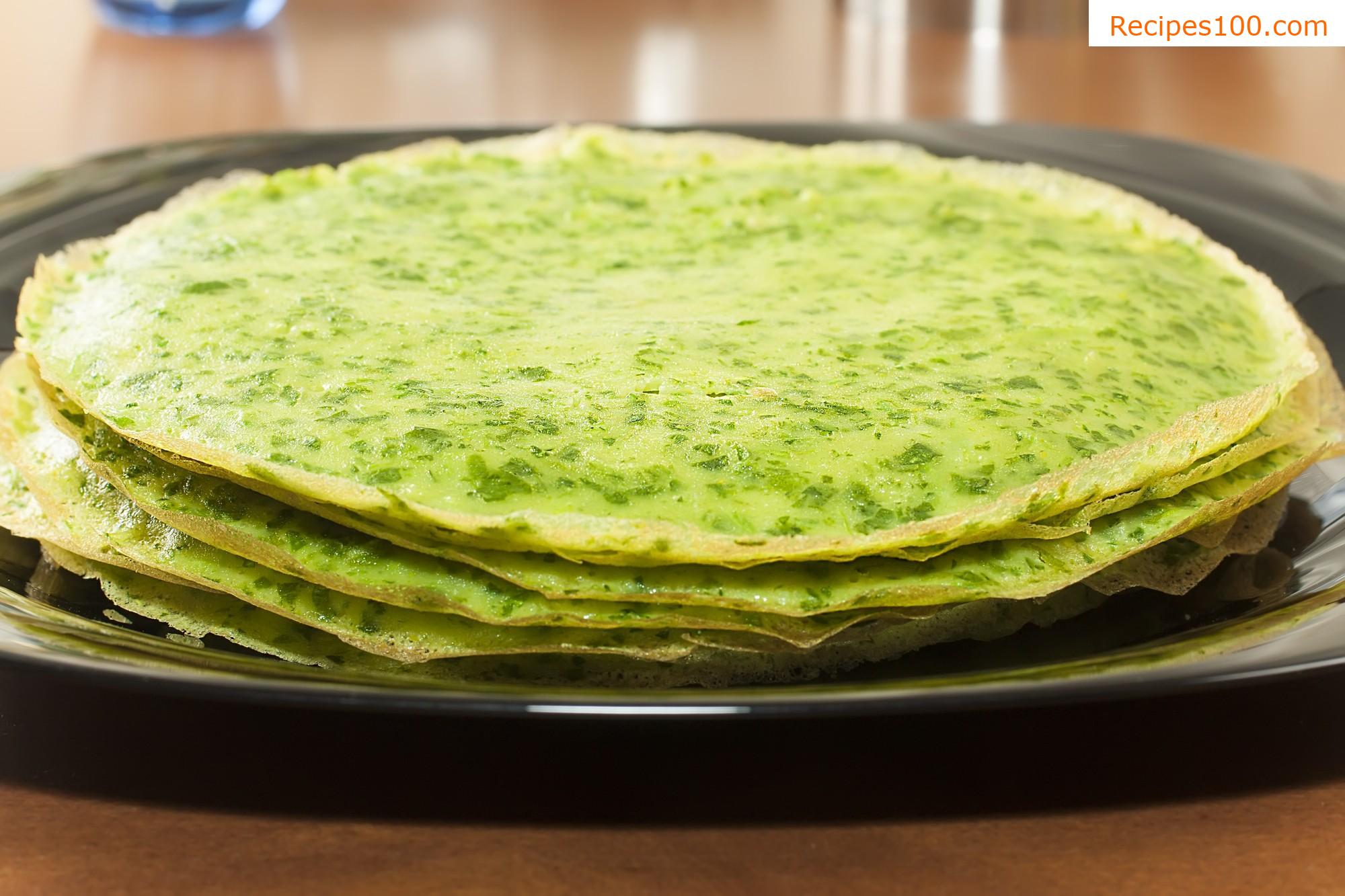 Spinach pancakes