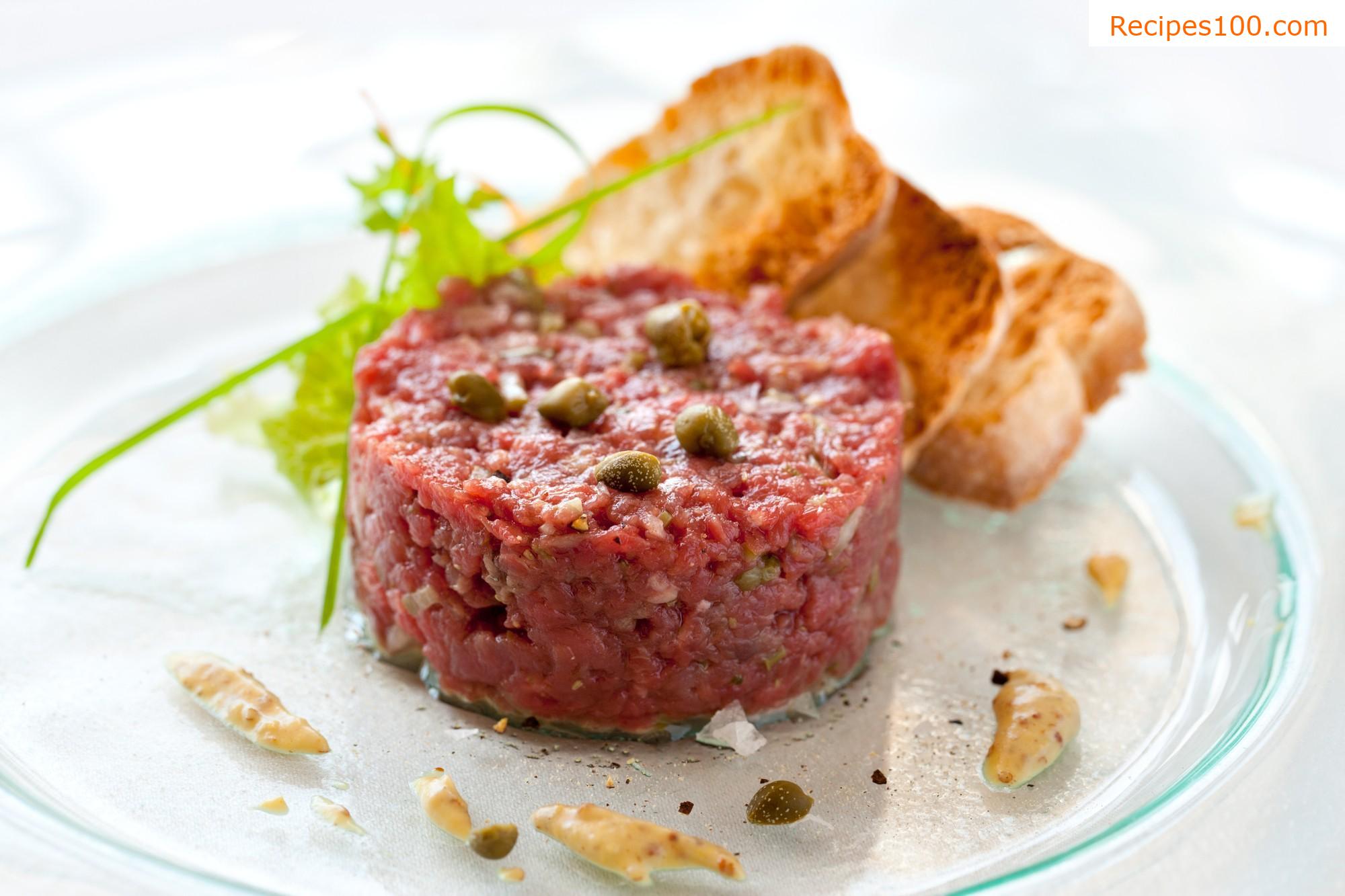 Steak tartare or tartar beef