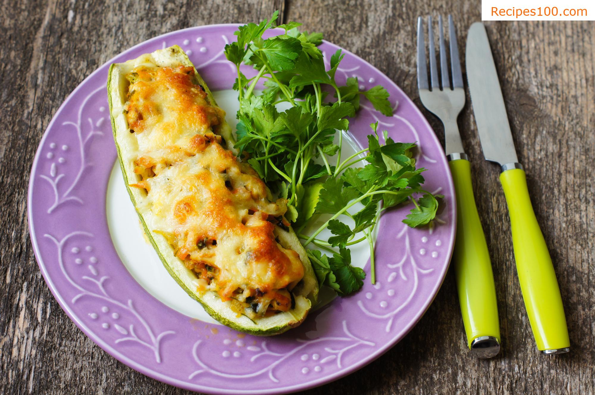 Stuffed zucchini