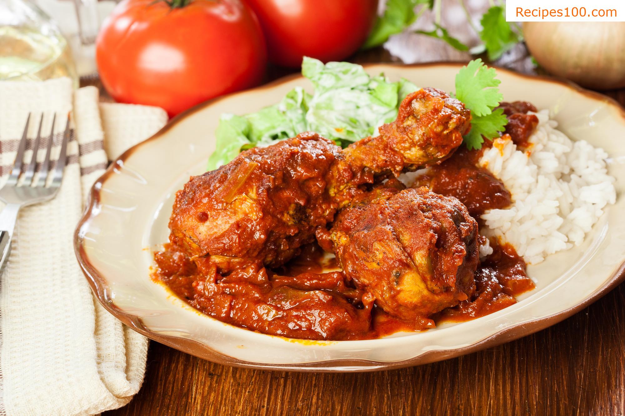 Tandoori spiced chicken