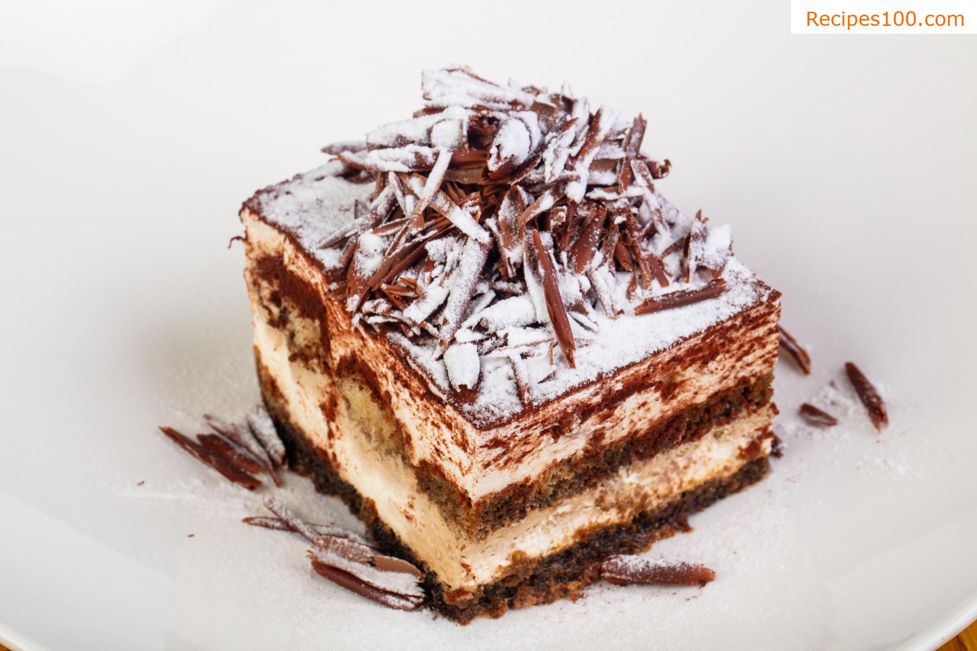 Tiramisu with mascarpone