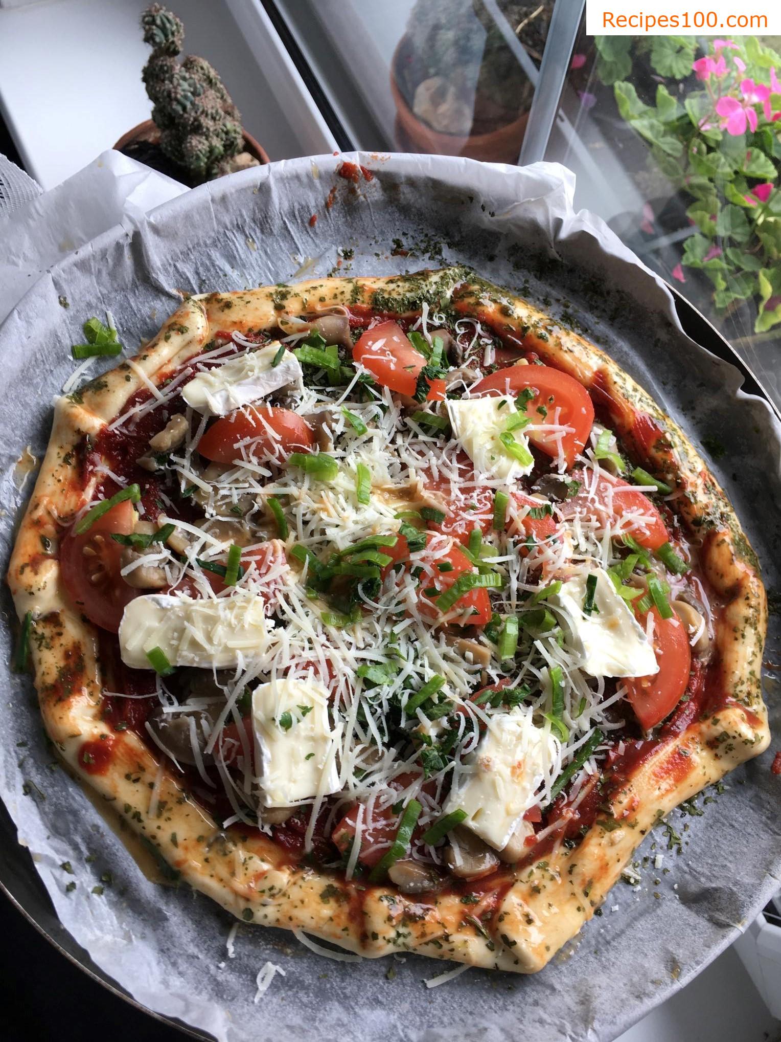 Vegetarian pizza Ortolana